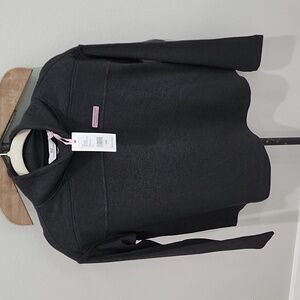 Vineyard Vines Grey Sweater Dreamcloth Funnelneck Shep Charcoal Heather XXS NWT